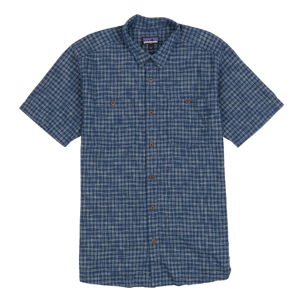 Patagonia Men’s Back Step Hemp Cotton Blend Buttoned Down Shirt - XS Extra Small